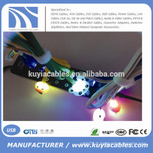 Micro USB Data Sync LED Light Cartoon Chargeur Câble Pour Samsung &amp; Android Téléphones